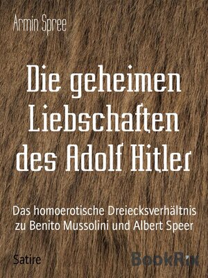 cover image of Die geheimen Liebschaften des Adolf Hitler